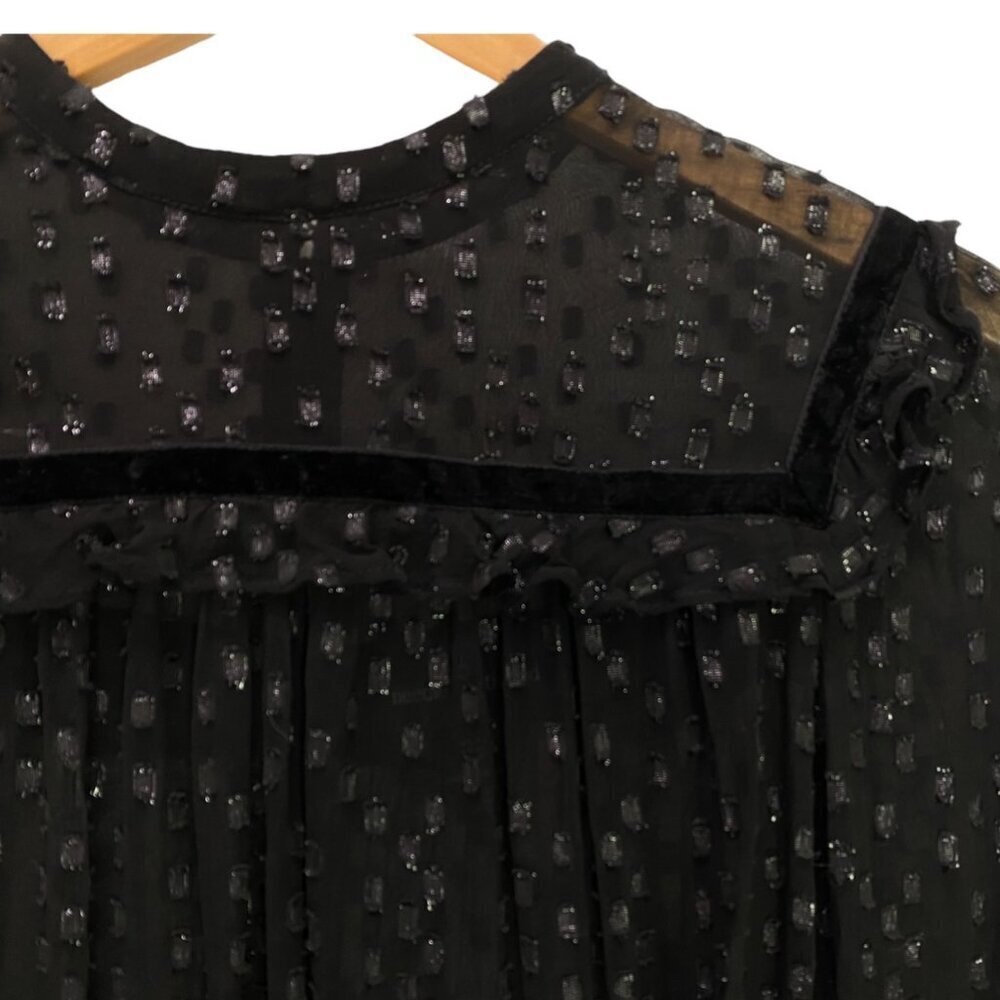 Needle & Thread sheer metallic top - Picture 3 of 12